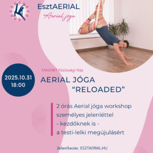 Aerial jóga workshop Magnet Közösségi Ház